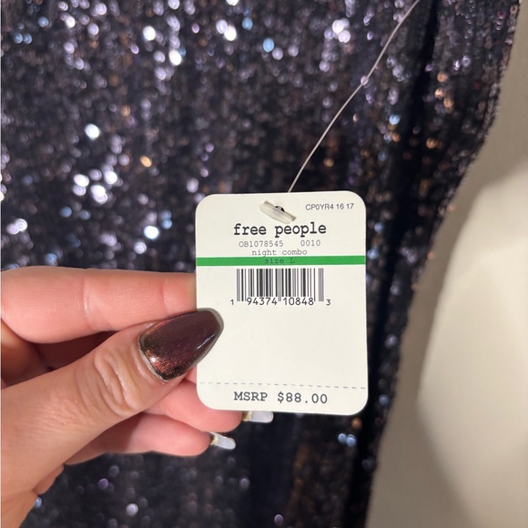 Free People Intimately Night Combo Sequin Mini Slip Dress - Picture 6 of 6